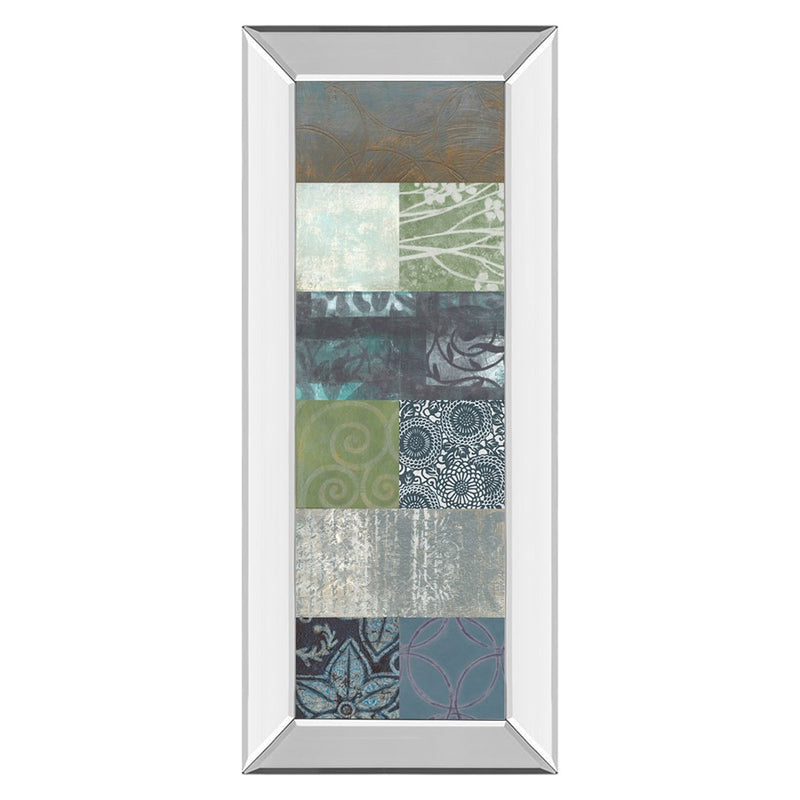 Classy Living Zen Panel II Wall Art 18"x42", Mirrored Frame