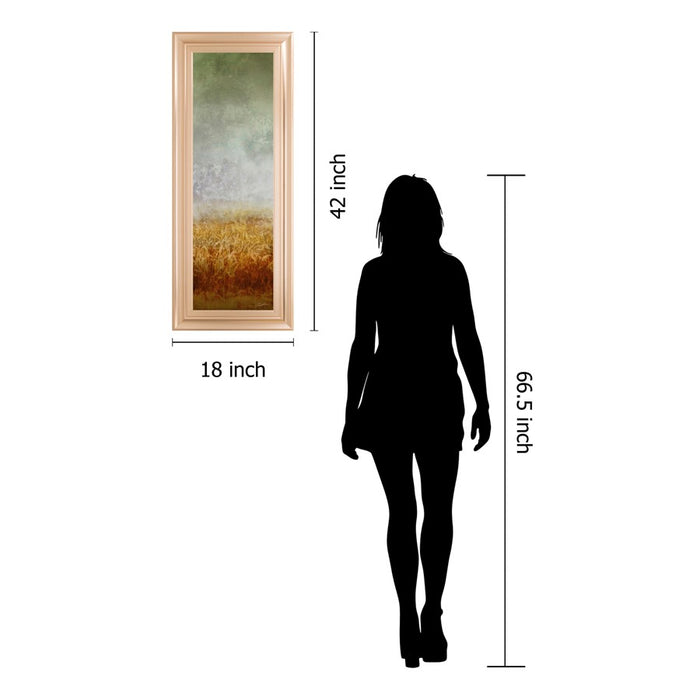 Classy Living Lush Field Wall Art 18"x42", Rose Gold Romance Frame