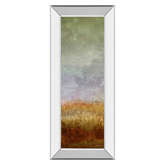 Classy Living Lush Field II Wall Art 18"x42", Mirrored Frame