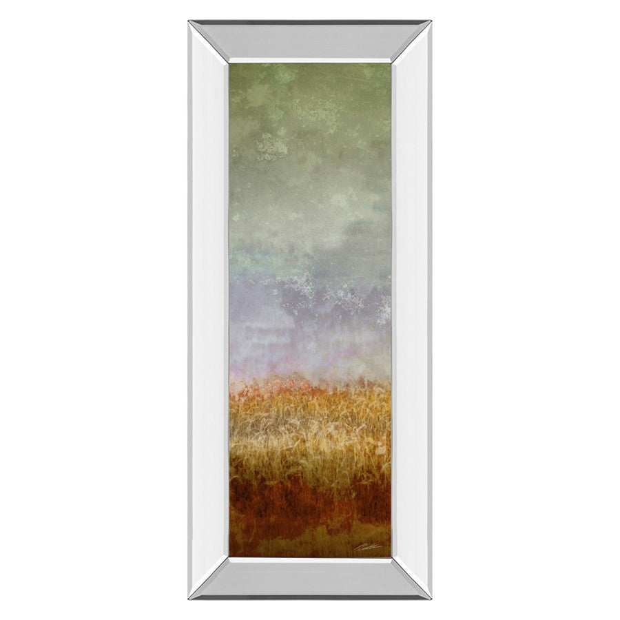 Classy Living Lush Field II Wall Art 18"x42", Mirrored Frame