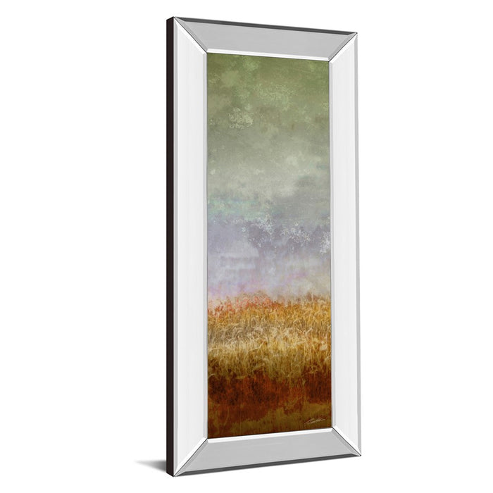 Classy Living Lush Field II Wall Art 18"x42", Mirrored Frame