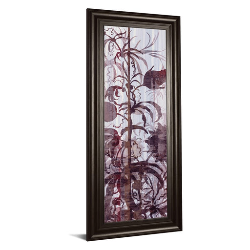 Classy Living Twilight Petals Wall Art 18"x42", Dark Chocolate Frame