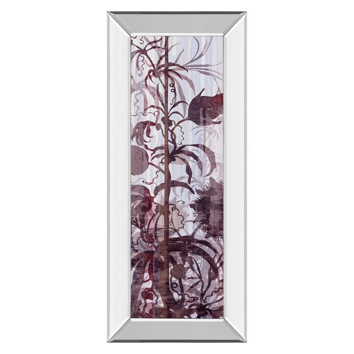 Classy Living Twilight Petals Wall Art 18"x42", Mirrored Frame - 1792MF