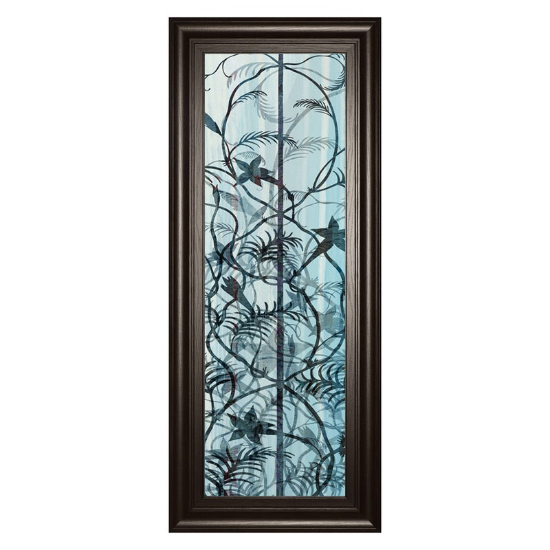 Classy Living Shadow Fern Echo Wall Art 18"x42", Dark Chocolate Frame