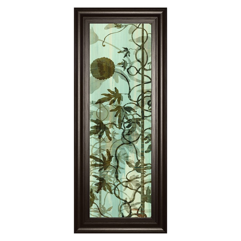 Classy Living Botanical Vines Wall Art 18"x42", Dark Chocolate Frame