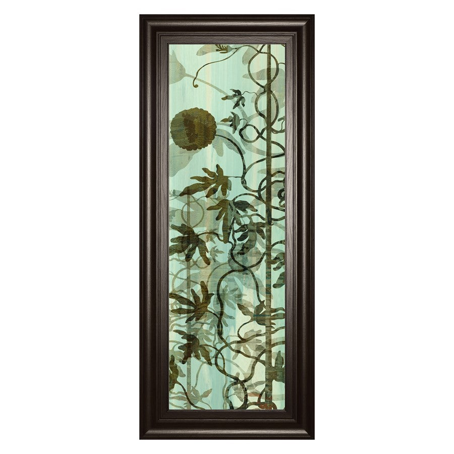 Classy Living Botanical Vines Wall Art 18"x42", Dark Chocolate Frame