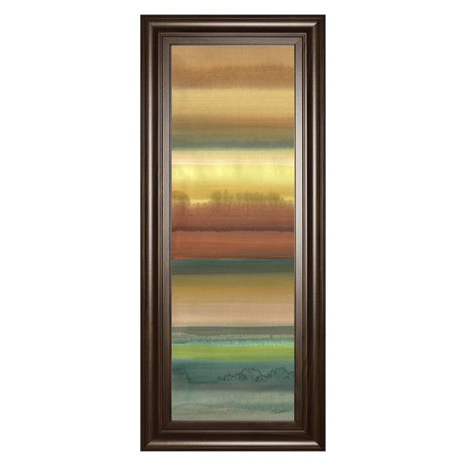 Classy Living Tranquil Horizon Wall Art 18"x42", Cinnamon Mocha Frame - 1796