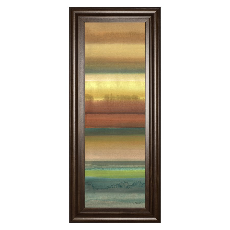 Classy Living Tranquil Horizon Wall Art 18"x42", Cinnamon Mocha Frame - 1796