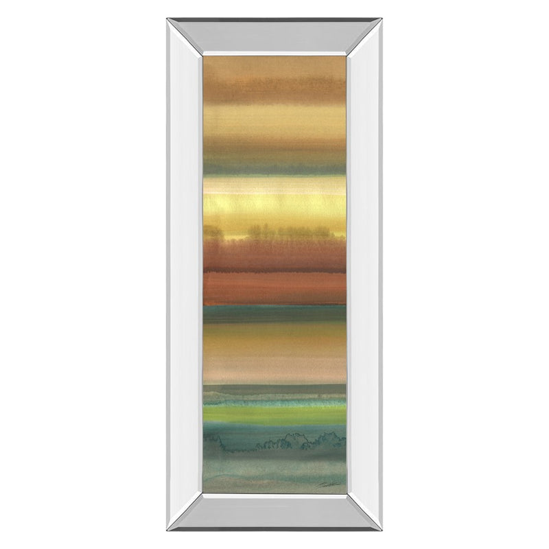 Classy Living Tranquil Horizon Wall Art 18"x42", Mirrored Frame