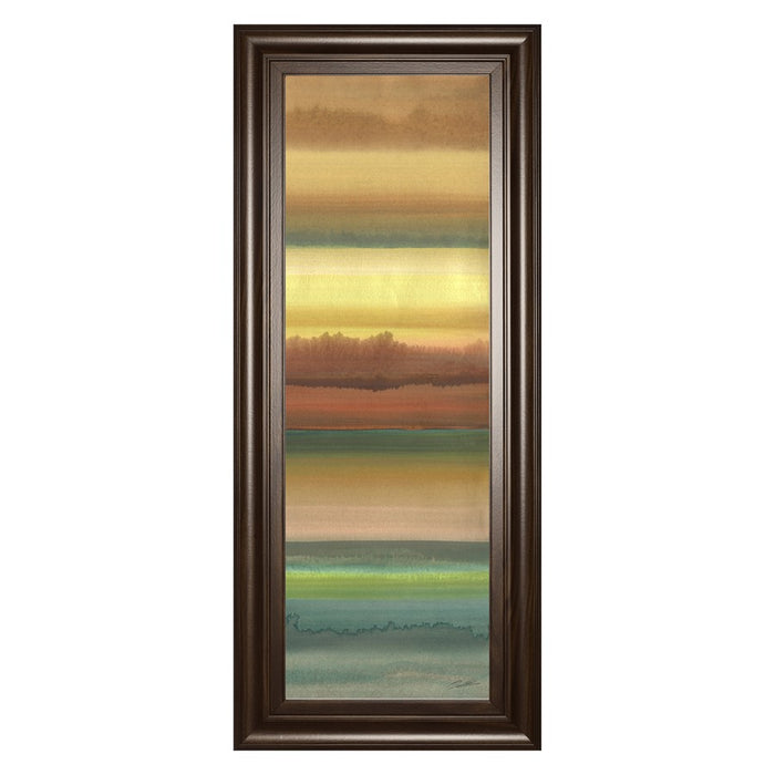 Classy Living Ambient Sky II Wall Art 18"x42", Cinnamon Mocha Frame