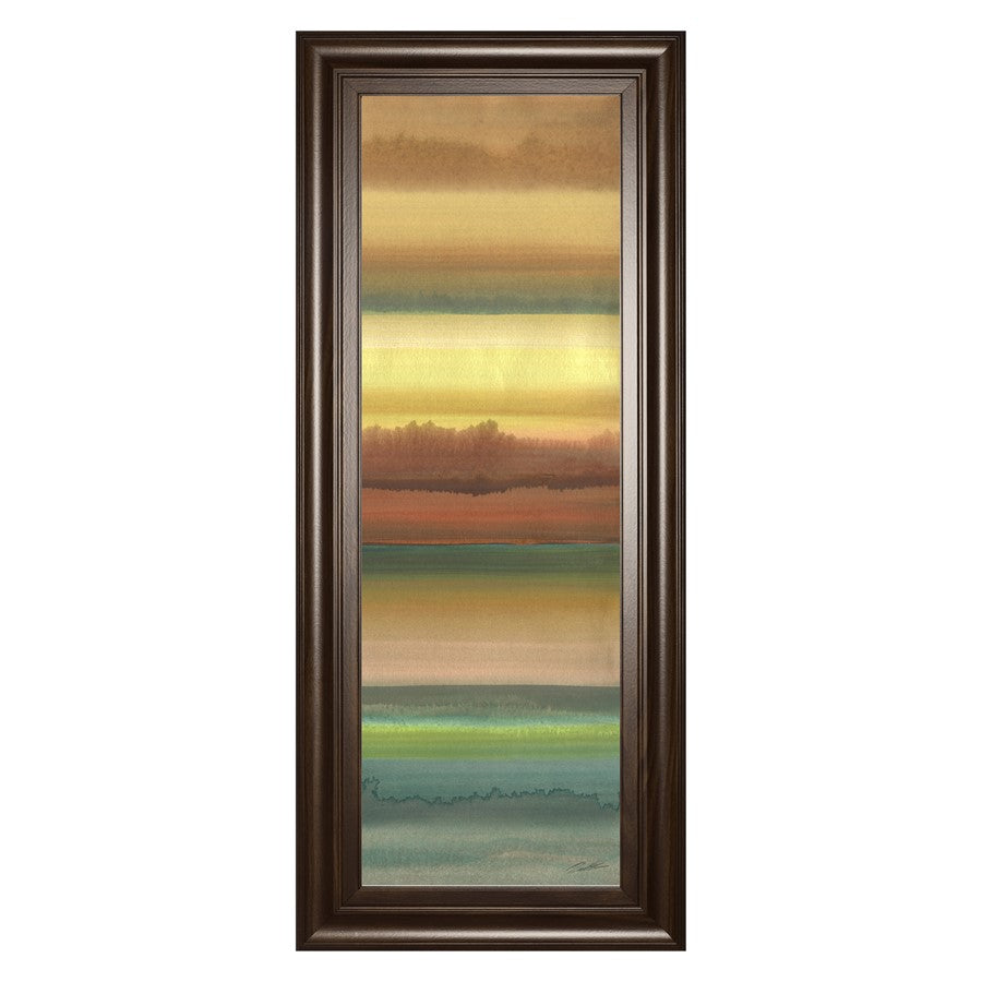 Classy Living Ambient Sky II Wall Art 18"x42", Cinnamon Mocha Frame