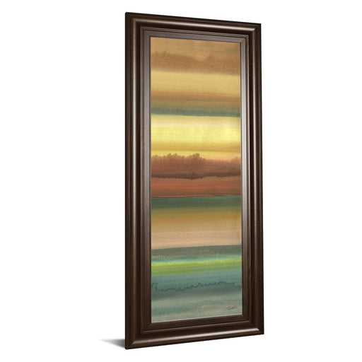 Classy Living Ambient Sky II Wall Art 18"x42", Cinnamon Mocha Frame