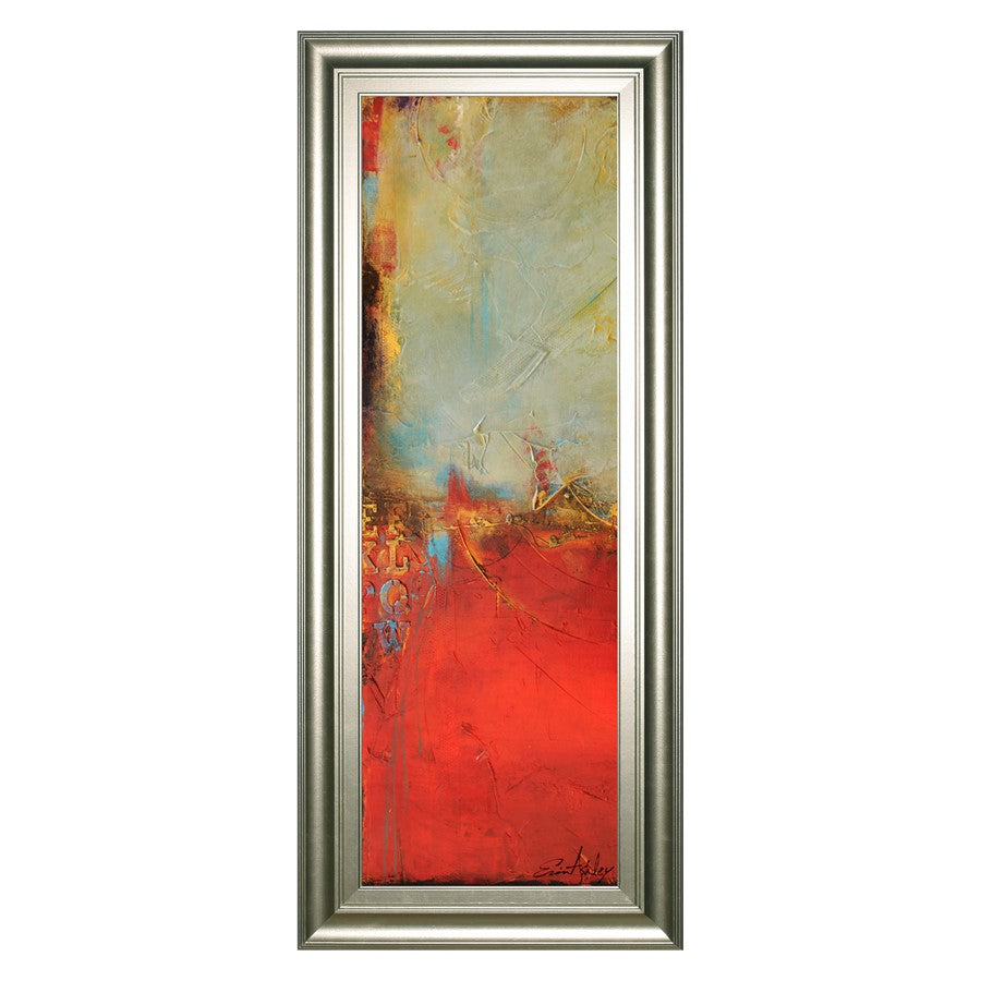 Classy Living Urban Pulse Wall Art 18"x42", Siver Serenity Frame - 1798