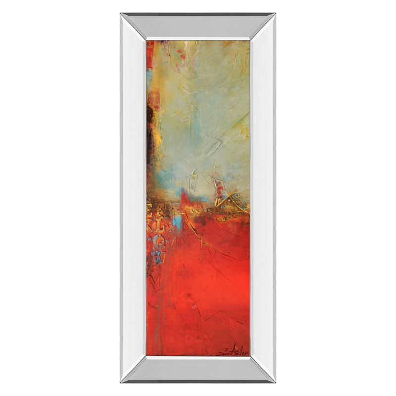 Classy Living Urban Pulse Wall Art 18"x42", Mirrored Frame