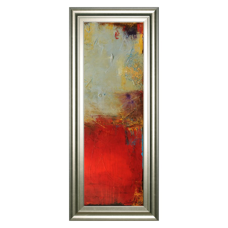 Classy Living Vibrant Layers Wall Art 18"x42", Silver Frame
