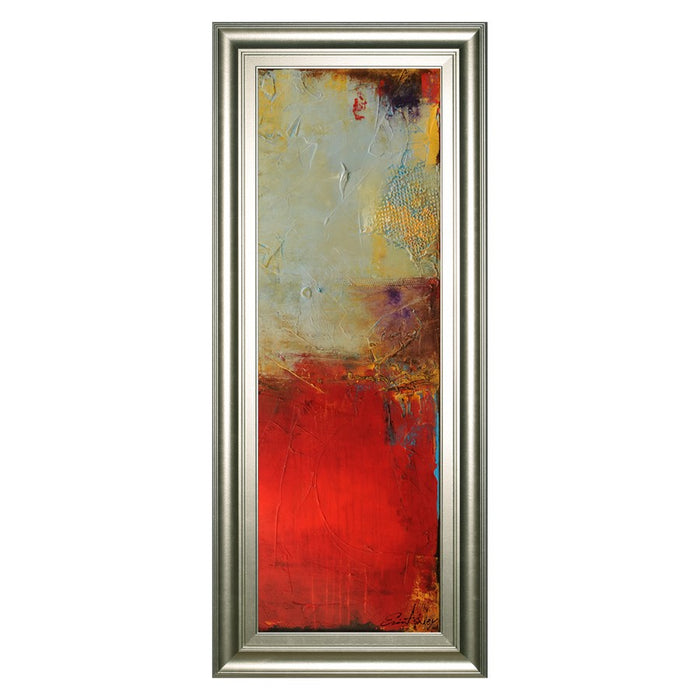 Classy Living Vibrant Layers Wall Art 18"x42", Siver Frame - 1799