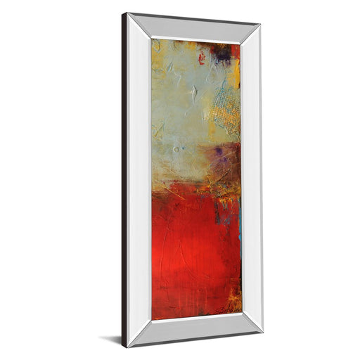 Classy Living Vibrant Layers Wall Art 18"x42", Mirrored Frame