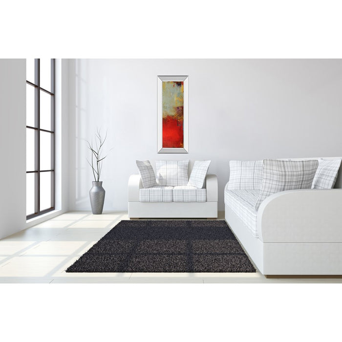 Classy Living Vibrant Layers Wall Art 18"x42", Mirrored Frame