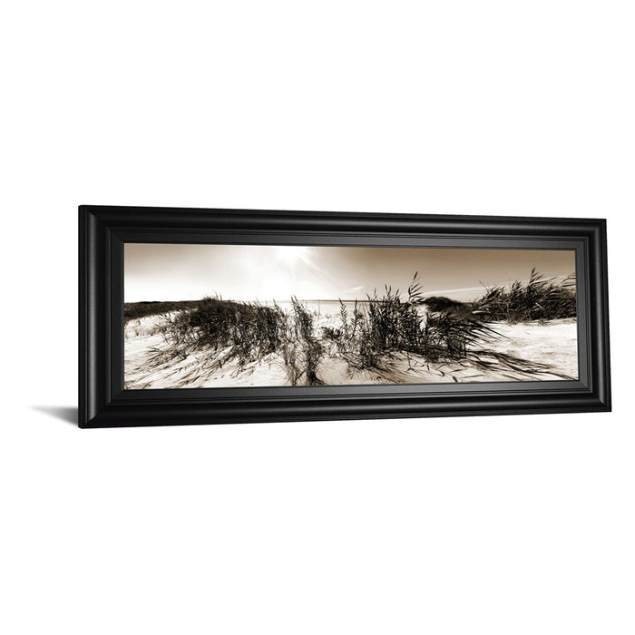 Classy Living Dune Breeze Wall Art 42"x18", Black Frame