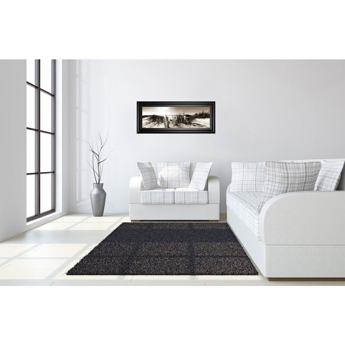 Classy Living Dune Breeze Wall Art 42"x18", Black Frame