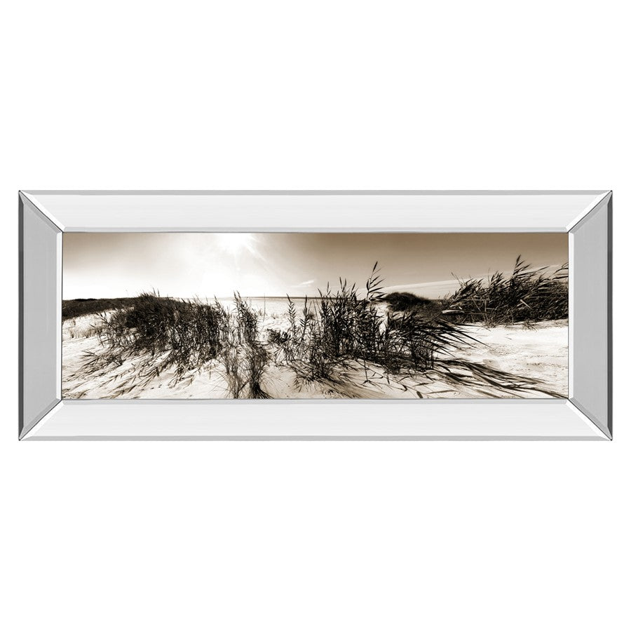 Classy Living Dune Breeze Wall Art 42"x18", Mirrored Frame