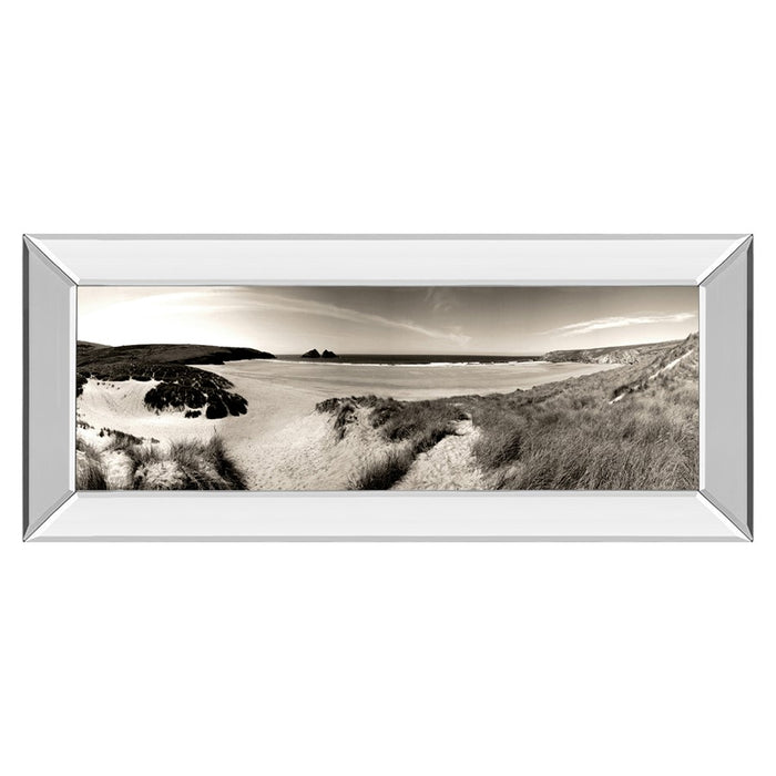 Classy Living Dunes Panorama Wall Art 42"x18", Mirrored Frame