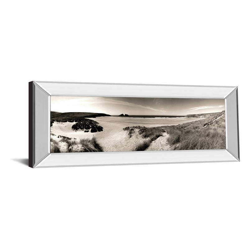 Classy Living Dunes Panorama Wall Art 42"x18", Mirrored Frame