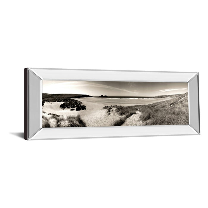 Classy Living Dunes Panorama Wall Art 42"x18", Mirrored Frame