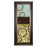 Classy Living Rustic Rings Wall Art 18"x42", Cinnamon Mocha Frame