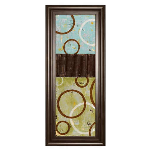 Classy Living Rustic Rings Wall Art 18"x42", Cinnamon Mocha Frame