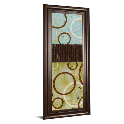 Classy Living Rustic Rings Wall Art 18"x42", Cinnamon Mocha Frame
