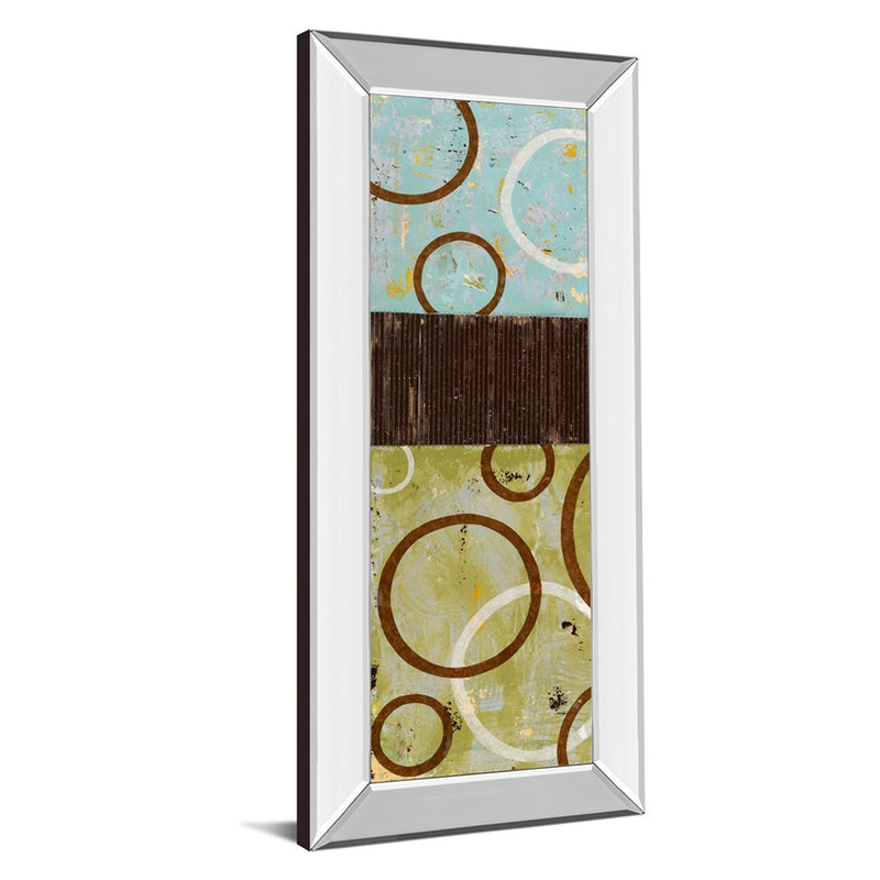 Classy Living Rustic Rings Wall Art 18"x42", Mirrored Frame
