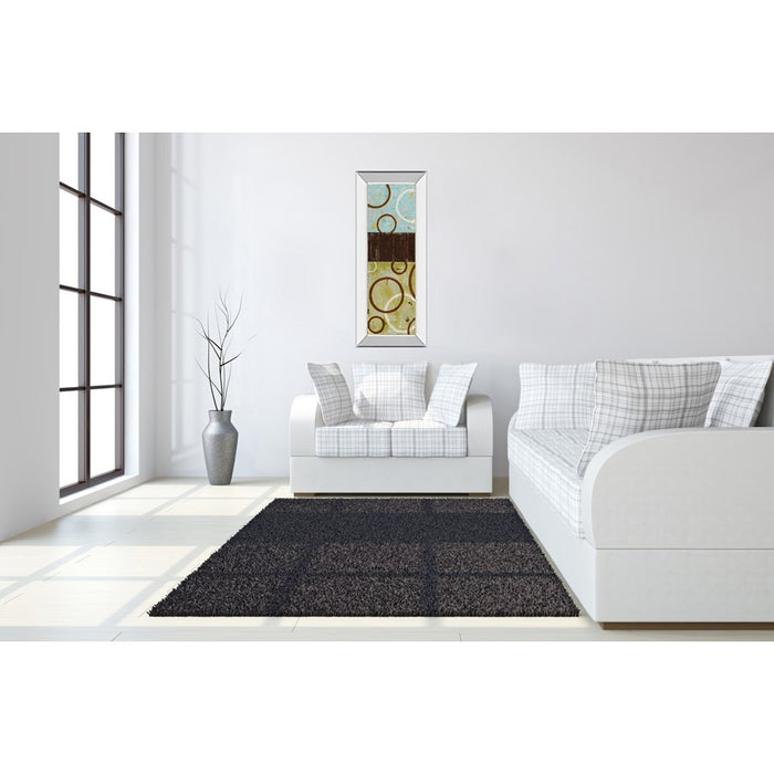 Classy Living Rustic Rings Wall Art 18"x42", Mirrored Frame