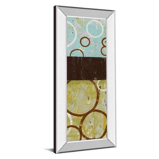 Classy Living Abstract Circles Wall Art 18"x42", Mirrored Frame