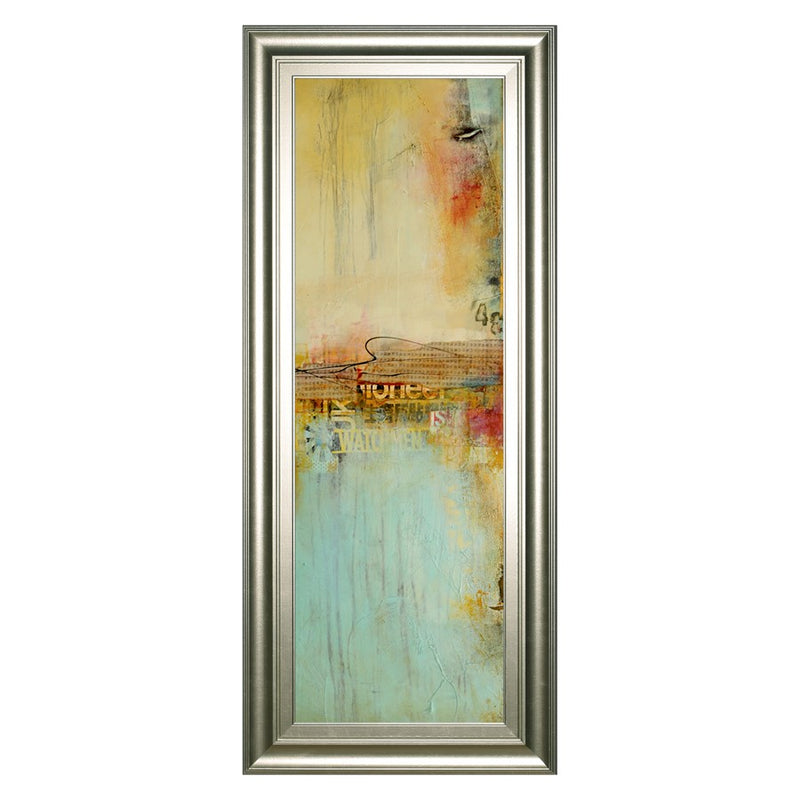 Classy Living Elegant Serenity Wall Art 18"x42", Silver Frame