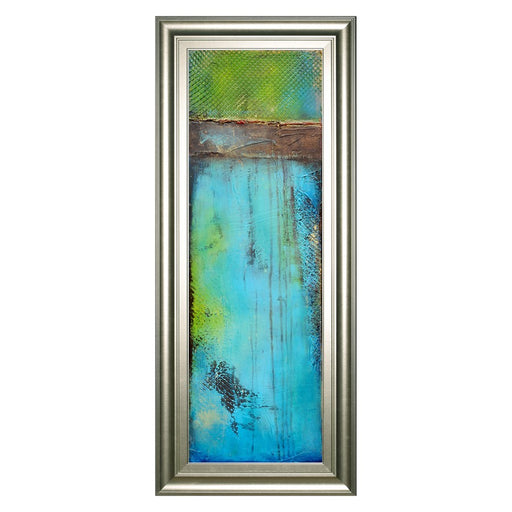 Classy Living Oceanic Texture Wall Art 18"x42", Silver Serenity Frame