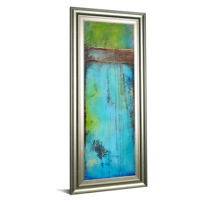 Classy Living Oceanic Texture Wall Art 18"x42", Silver Serenity Frame
