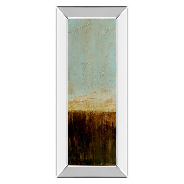 Classy Living Amber Meadowlight Wall Art 18"x42", Mirrored Frame