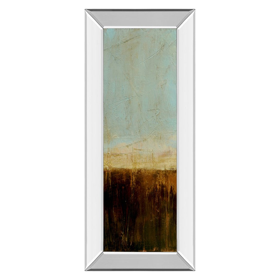 Classy Living Amber Meadowlight Wall Art 18"x42", Mirrored Frame