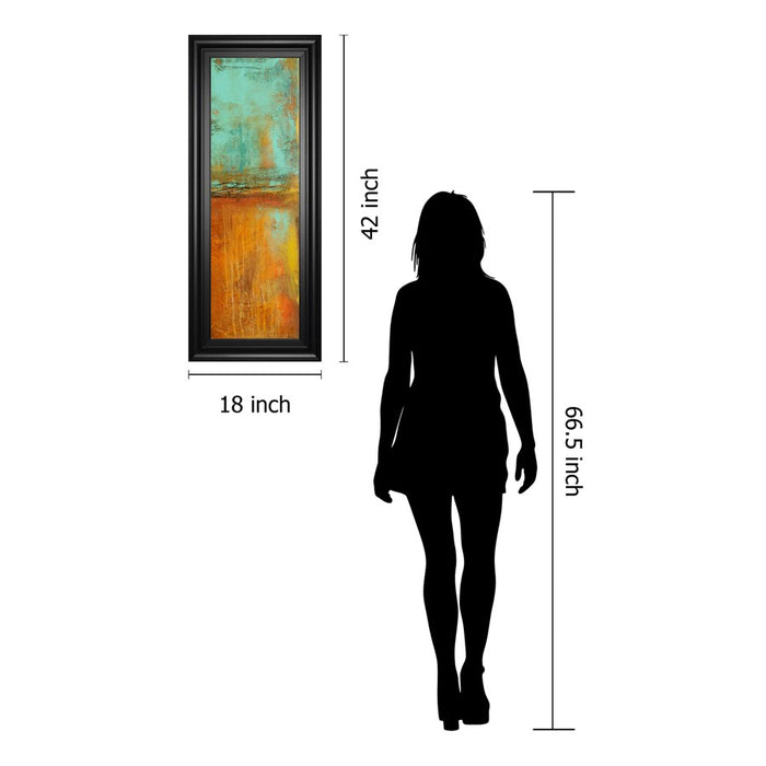 Classy Living Vibrant Horizon Wall Art 18"x42", Midnight Aura Frame