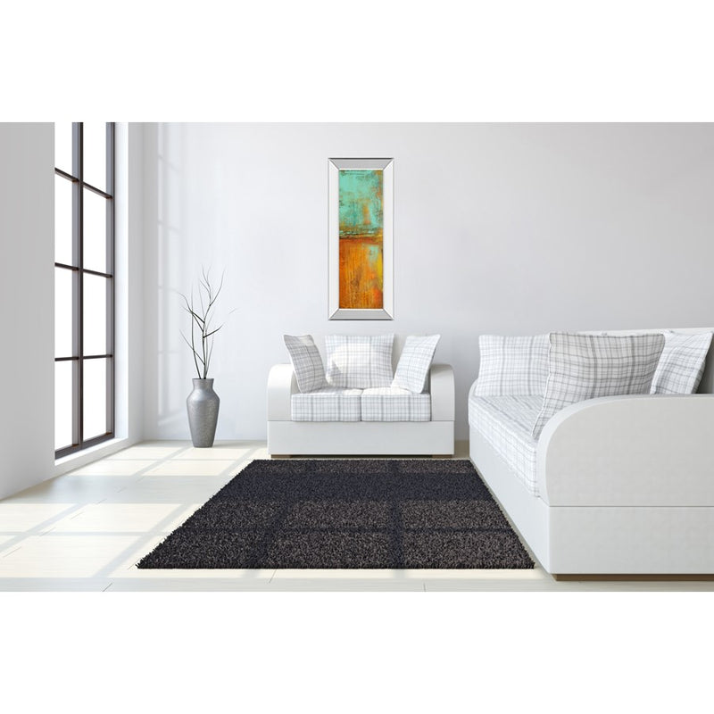 Classy Living Vibrant Horizon Wall Art 18"x42", Mirrored Frame