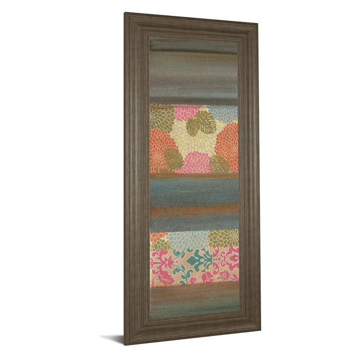 Classy Living Pretty In Pink III Wall Art 18"x42", Tranquil Ash Frame