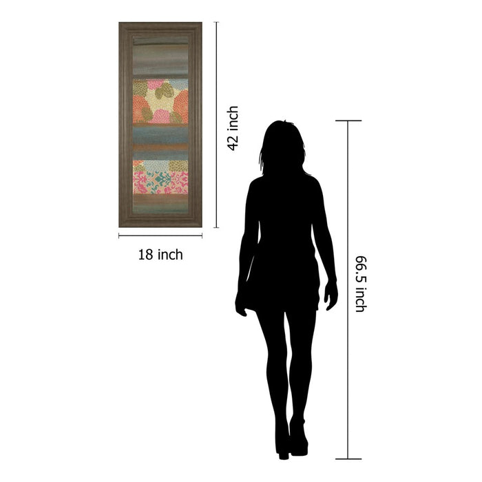 Classy Living Pretty In Pink III Wall Art 18"x42", Tranquil Ash Frame