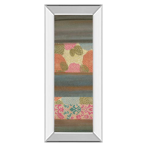 Classy Living Pretty In Pink III Wall Art 18"x42", Mirrored Frame
