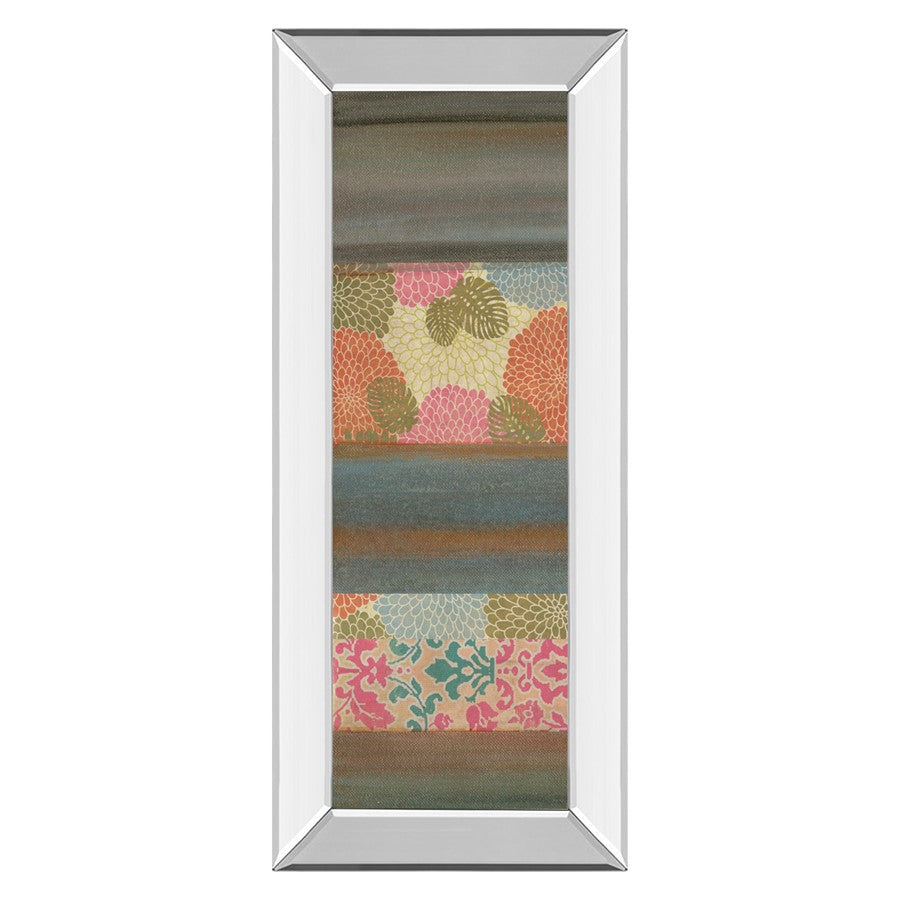 Classy Living Pretty In Pink III Wall Art 18"x42", Mirrored Frame