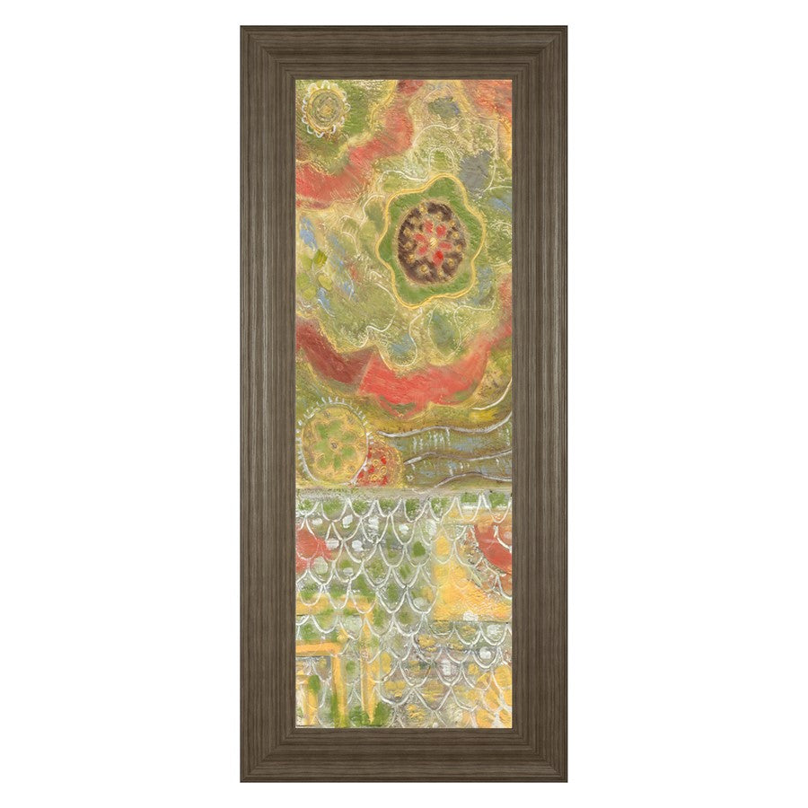 Classy Living Verdant Bloom Wall Art 18"x42", Tranquil Ash Frame - 1829
