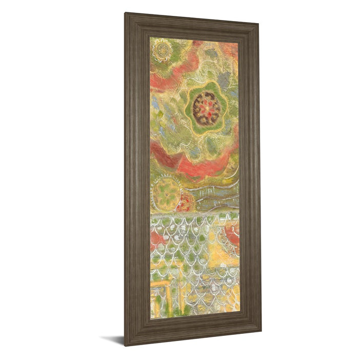 Classy Living Verdant Bloom Wall Art 18"x42", Tranquil Ash Frame