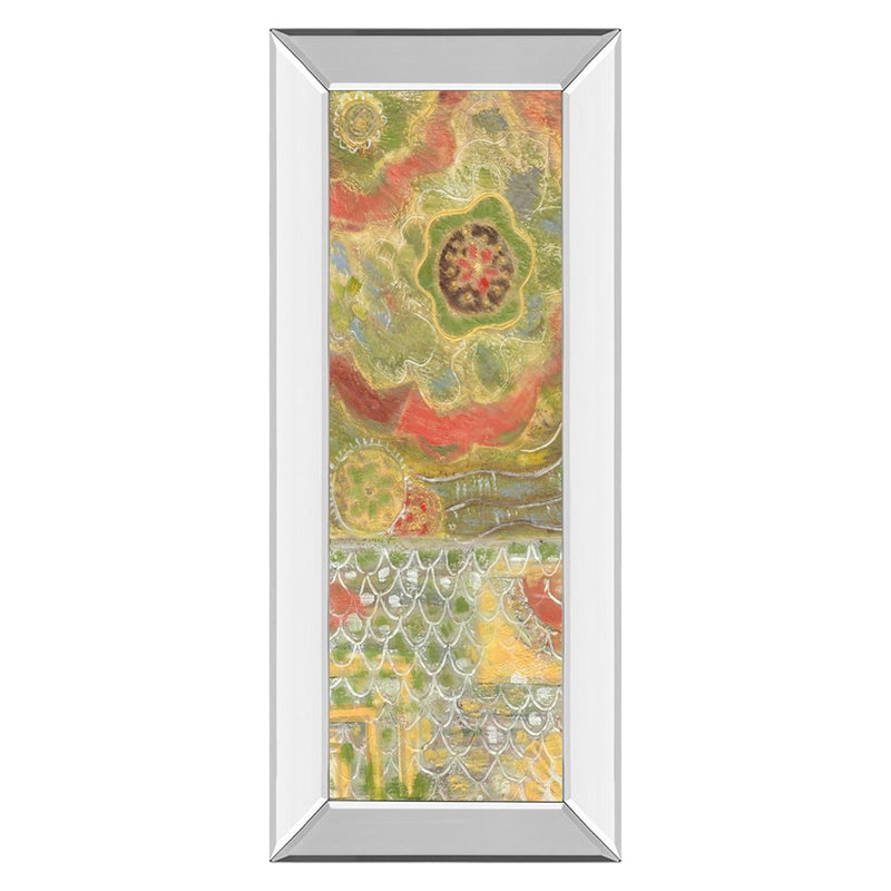 Classy Living Verdant Bloom Wall Art 18"x42", Mirrored Frame