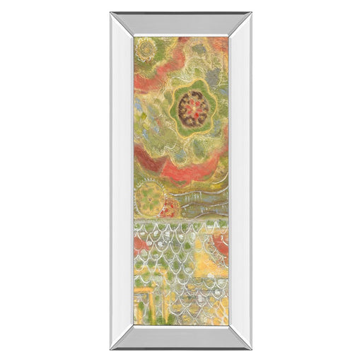 Classy Living Verdant Bloom Wall Art 18"x42", Mirrored Frame - 1829MF