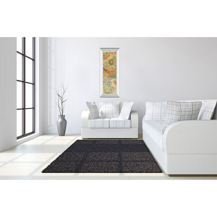 Classy Living Verdant Bloom Wall Art 18"x42", Mirrored Frame